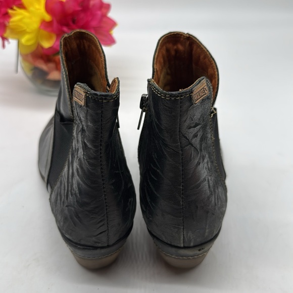 PIKOLINOS Black Textured Ankle Boots EU Size 41 BAB8304B - Picture 3 of 7
